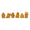 Picture of 6 pcs Laughing Buddha golden buddha 6 Pc Set Small buddha lucky buddha