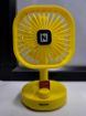 Picture of Square Table Fan Rechargeable Table Fan Mini Portable USB Table Fan  Foldable Fan personal fan