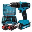 Picture of DOUBLE BATTERY CORDLESS DRILL SET DRILL MACHINE
