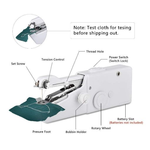 Picture of Electric Handy Sewing/Stitch Handheld Cordless Portable  Sewing Machine  Handy Stitch Sewing Machines for Home Tailoring use