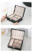 Picture of Jewellery Organiser Jewellery Box Organiser PU Leather Zipper Portable Storage Box Case with Dividers Container Plastic Organizer Box Jewellery Organiser  Storage Box Case