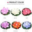 Picture of Lotus Flower Floating Diya Set with Water Sensor Sensor Water Floating Smokeless Candles & Lotus Flowers Sensor Led Tea Light Unbreakable For Outdoor And Indoor Festival Decoration