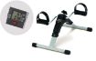 Picture of Mini Exerces Gym Cycle Folding Pedal Exerciser Mini Exercise Bike Portable Foot Peddler Desk Bike Arm and Leg Peddler Machine with LCD Monitor Fitness Bike for Home Workout Old Person and Office Workout for Adult Mini Gym Cycle