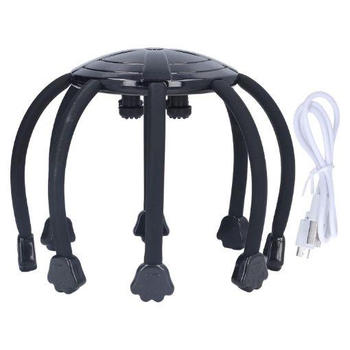 Picture of Electric Head Massager Octopus Scalp Massagers 360 Degree Automatic Rechargeable Handfree Relax Massage