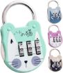 Picture of 3 Digit Mini Lock Cat Lock Cat Mini Luggage Suitcase Number Password Lock