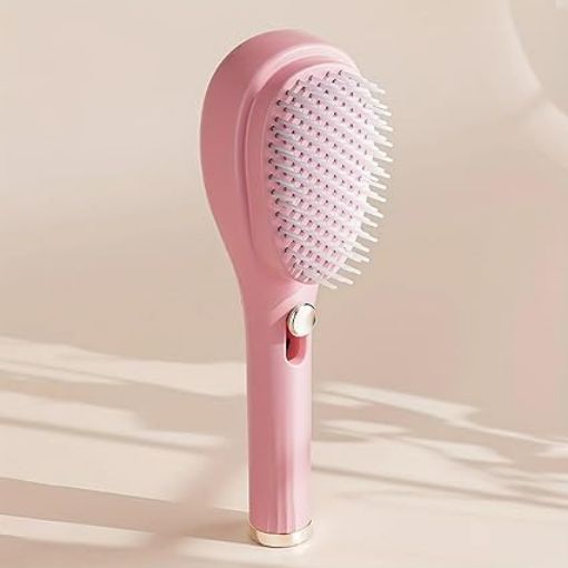 Picture of Self-Cleaning Anti-Static Massage Comb 2 In 1 Self Cleaning Hair Brush Scalp Massage Comb Hair Brushe