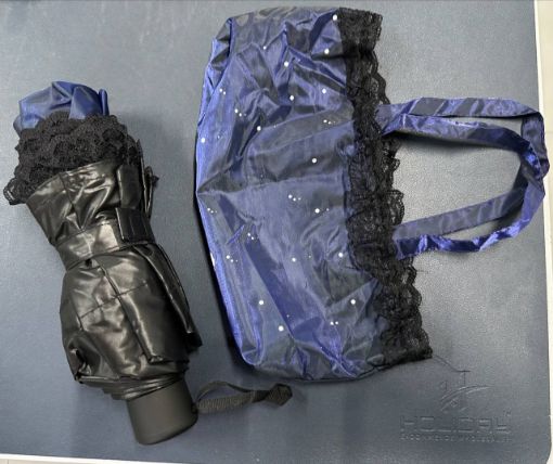 Picture of KOREAN STYLE UMBRELLA Promotional Black Coating Fashion Totes Korean Style Lace Umbrella For Women