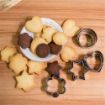 Picture of Cookie Cutter Stainless Steel Cookie Cutter with 4Shape, 12 Pieces   12 Pcs 4 Different Shapes Stainless Steel Biscuit Cutlet