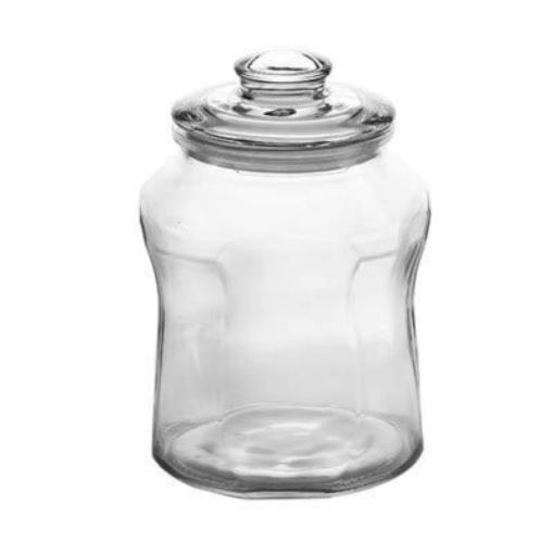Picture of Glass Food storage Jar with Air Tight Lid GLASS JAR NEW GLASS JAR