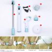 Picture of Long Handle Electric Mop Household Cleaning Tool Portable Spin Scrubber  USE Plastic Electric Spin Scrubber Machine Floor Cleaning Bathroom Tiles Cleaner Tool