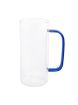 Picture of Glass Tall Mug with Color Handle for Coffee Glass Mug with Color Handle
