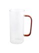 Picture of Glass Tall Mug with Color Handle for Coffee Glass Mug with Color Handle