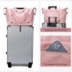 Picture of Women's Large Expandable Weekend Duffel Bag Pink Shoulder Travel Duffle Bags for Women