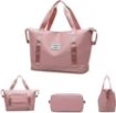Picture of Women's Large Expandable Weekend Duffel Bag Pink Shoulder Travel Duffle Bags for Women