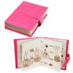Picture of NOTEBOOK JEWELLERY ORGANIZER Folding Jewelry Display Earrings Ear Studs Holder Organizer Storage Book Design PU Leather Jewelry Tray