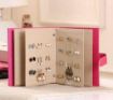 Picture of NOTEBOOK JEWELLERY ORGANIZER Folding Jewelry Display Earrings Ear Studs Holder Organizer Storage Book Design PU Leather Jewelry Tray