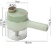 Picture of 4 in 1 Handheld Electric Vegetable Cutter Wireless Hand held Food Processor Vegetable Chopper  USB CHOPPER