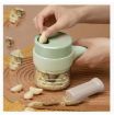 Picture of 4 in 1 Handheld Electric Vegetable Cutter Wireless Hand held Food Processor Vegetable Chopper  USB CHOPPER
