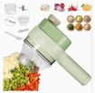 Picture of 4 in 1 Handheld Electric Vegetable Cutter Wireless Hand held Food Processor Vegetable Chopper  USB CHOPPER