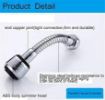 Picture of Stainless Steel Flexible 360 Degree Rotating 2 Modes Water Saving Faucet Faucet for Kitchen Sink Water Faucet Sprayer Flexible Tap Extension for Kitchen Sink health water faucet