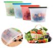 Picture of Silicone Food Storage Bag 1000ml  Microwave Dishwasher Freezer Fresh Lunch Preservation Fridge and Microwave Food Storage Zip Bags Vegetable Fruit 1000 ML