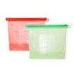 Picture of Silicone Food Storage Bag 1000ml  Microwave Dishwasher Freezer Fresh Lunch Preservation Fridge and Microwave Food Storage Zip Bags Vegetable Fruit 1000 ML
