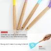 Picture of Silicone Cooking Utensil Kitchen Utensils Cooking Tools for Nonstick Cookware Heat Resistant, BPA Free Silicon Spatula Utensil Sets, with Wooden Handle