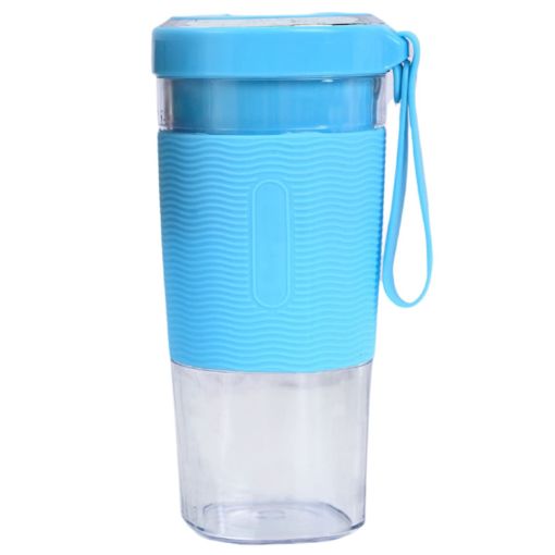 Picture of Cordless Personal Size Portable Blender with USB Rechargeable  450ml Mini Portable Automatic Blender Fruit Juicer Cup Handheld Personal Portable Small Travel 4 Blade Juicer USB Rechargeable for Home Travel