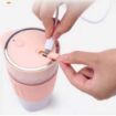 Picture of Cordless Personal Size Portable Blender with USB Rechargeable  450ml Mini Portable Automatic Blender Fruit Juicer Cup Handheld Personal Portable Small Travel 4 Blade Juicer USB Rechargeable for Home Travel