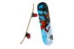 Picture of Portable Skateboard 4 Wheels Skate Boards Mini Cruiser Skateboard Beginners Long Board