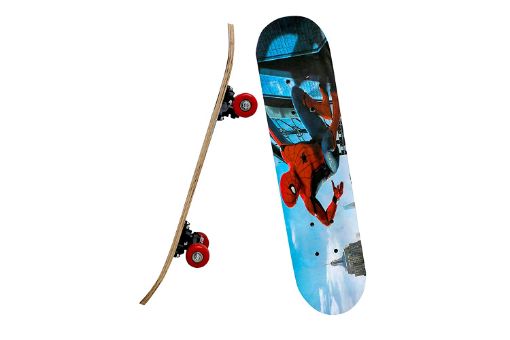 Picture of Portable Skateboard 4 Wheels Skate Boards Mini Cruiser Skateboard Beginners Long Board