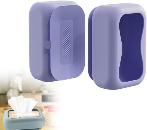 Picture of Suction Cup Tissue Box Silicone Suction Cup Tissue Box Wet Wipes Dispenser Case