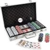 Picture of POCKER CASINO GAME 300 PIS CHIPS POCKER Game of 300 Chips-Poker Set