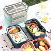 Picture of Stainless Steel Lunch Boxes Reusable Microwave Freezer Safe Food Containers LUNCH BOX STORAGE BOX