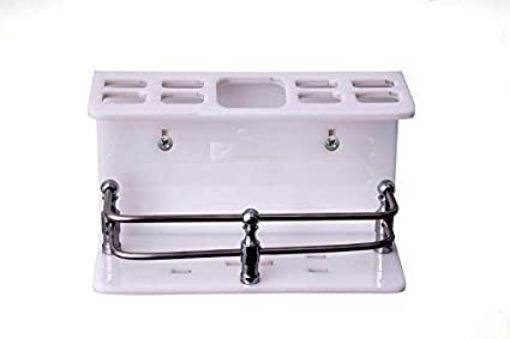 Picture of Bathroom Toothpaste Stand  Wall Mounted self Adhesive Acrylic Tooth Brush Holder