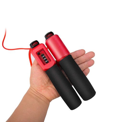 Picture of Adjustable Professional Count Rope Skipping Clock Hands Counting Skipping Rope   Men's and Women's Jump Skipping