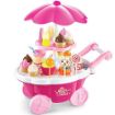 Picture of 39 Pcs Ice Cream Sweet Shop Cart Toys Pretend Play Kitchen Set for Kids SWEET  CART
