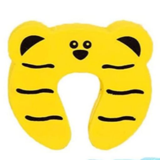 Picture of Children Safety No Finger Pinch Foam Door Stopper Child Safety Door Stopper Cartoon For Kids And Babysafety-Multicolor