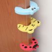 Picture of Children Safety No Finger Pinch Foam Door Stopper Child Safety Door Stopper Cartoon For Kids And Babysafety-Multicolor