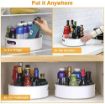 Picture of 360° Rotating Organizer Tray Multi- Function Rotating Tray Lazy Susan Rack Multi-Purpose Kitchen Storage Revolving Tray Cosmetic Organizer Tray