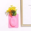 Picture of Wall Hanging Silicone Flower Pot Sticker Plant Rack for Decoration Home Kitchen Office Bathroom