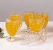 Picture of Crystal Clear Pineapple Shaped Whiskey Glasses Drinking Glass Fancy Glass with Handle for Drinking Water