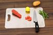 Picture of stainless steel cutting and chopping board vegetable cutting board with knife veg cutter Serving Cut Food-Grade Counter Top Antibacterial Surface with Handle CUTTING BOARD CUTTING BOARD