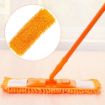Picture of Micro Fiber Flat Mop  Dry Cleaning Flat Microfiber Floor Cleaning Mop Steel Rod Long Handle Dry Mop