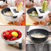 Picture of 10 in 1 Multifunctional Vegetable Fruits Cutter Slicer Shredder with Rotating Drain Basket