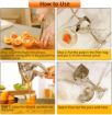 Picture of Metal Lemon-Lime Squeezer-Manual Hand Press Juicer Aluminium Manual Juicer for Fruits with Lemon Squeezer & Cutter