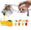 Picture of Metal Lemon-Lime Squeezer-Manual Hand Press Juicer Aluminium Manual Juicer for Fruits with Lemon Squeezer & Cutter