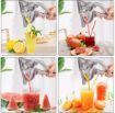 Picture of Metal Lemon-Lime Squeezer-Manual Hand Press Juicer Aluminium Manual Juicer for Fruits with Lemon Squeezer & Cutter