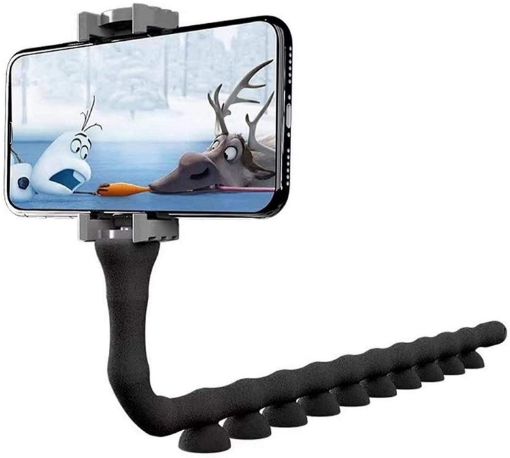 Picture of Flexible Cute Worm Lazy Holder Multi-Functional 360 Universal Long Arms Cell Mobile Phone Mount  Flexible Suction Cup Phone Mount Clamp Creative Lazy Bracket