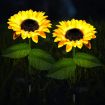Picture of Solar Garden Lights Outdoor SUN FLOWER GARDEN LIGHT SUNFLOWER GARDEN LIGHT Solar Powered Realistic Sunflower Lights Waterproof Decorative Landscape Lights